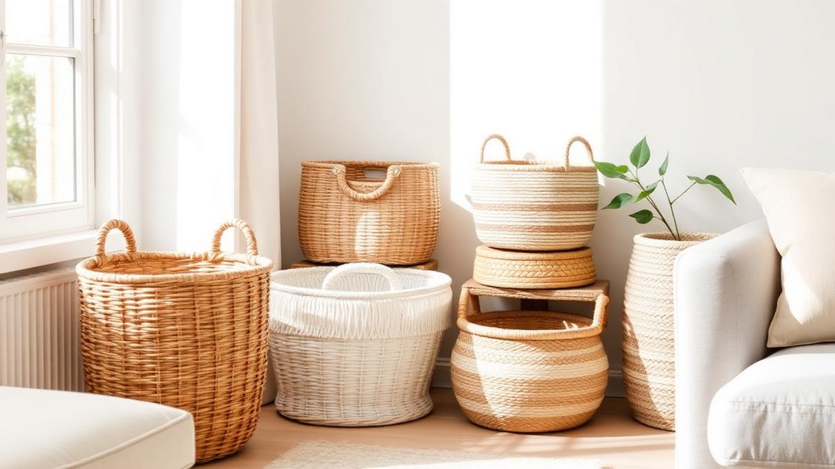 Cestas de mimbre decoración: ideas para usarlas en casa y modelos de Amazon